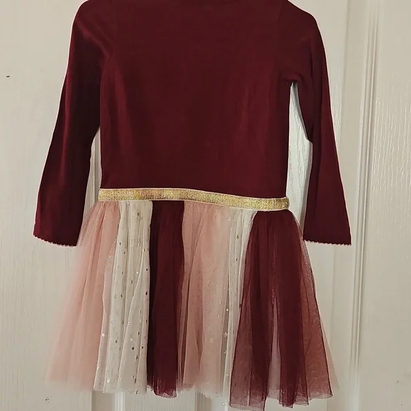 Bonnie Baby Red and Gold Dance Costume - Picture 5 of 9